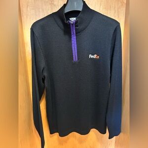 FedEx half zip sweater size L. NEW